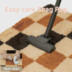 PureCozy Checkered Rug 8x10 for Living Room, Colorful Modern Shag Rug Washable - Image 6