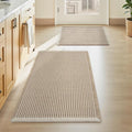 AMOAMI Waffle Bath Mats for Bathroom Bathroom Rugs Set of 2 Waffle Bathroom Mat by AMOAMI