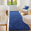 ONASAR Navy Blue Runner Rugs for Bedroom Living Room, Fluffy 2x6 Bedside by ONASAR
