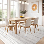 Nakagishi 6x8 Area Rugs Living Room: Washable Boho Large Neutral Soft Farmhouse - Image 5