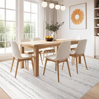 Nakagishi 10x14 Area Rugs Living Room: Washable Boho Large Neutral Modern Soft - Image 7