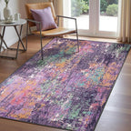 RELEANY Washable Area Rugs 3'x5' Non-Slip Modern Abstract Soft by RELEANY