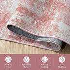 Rugflix 5x7 Area Rugs for Nursery Girls Room, Washable Large Rug - Image 8