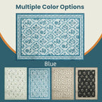 LIANLAM Checkered Rug 9x12 Area Rugs - Image 6