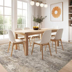 Nakagishi 10x12 Area Rugs Living Room: Washable Abstract Large Neutral Soft Rug - Image 6