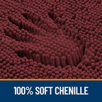 OLANLY Toilet Rugs U-Shaped 20x20, Extra Soft Absorbent Chenille Contour - Image 3