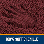 OLANLY Large Bathroom Rugs 44x32, Soft Absorbent Chenille Bath Rugs, Rubber - Image 3