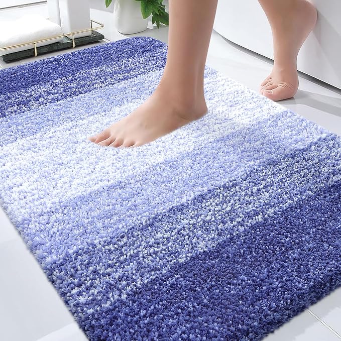 OLANLY Bathroom Rugs Mat 30x20, Extra Soft Absorbent Microfiber Bath Rugs by OLANLY