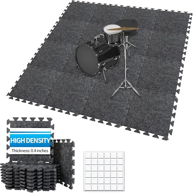 TroyStudio Thick Sound Absorbing Interlocking Floor Mats, Non-Slip Anti by TroyStudio