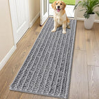 Smiry Dog Door Mat for Muddy Paws 70x24, Absorbent Dirt Trapper, Non-Slip by Smiry