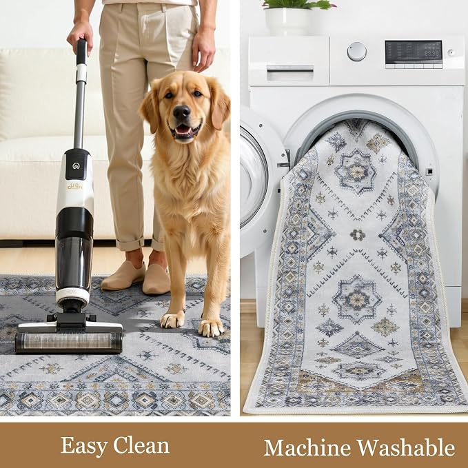HEBE Boho Kitchen Rug Sets 3 Piece - Image 5