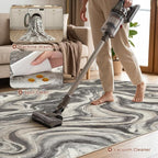 DMOYEST 9x12 Area Rug for Living Room:Washable Modern Neutral Abstract Rug - Image 4