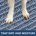 Smiry Dog Door Mat for Muddy Paws 59x24, Absorbent Dirt Trapper, Non-Slip - Image 4