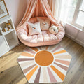 STARUIA Boho Washable Hexagon Rainbow Nursery Rug by STARUIA