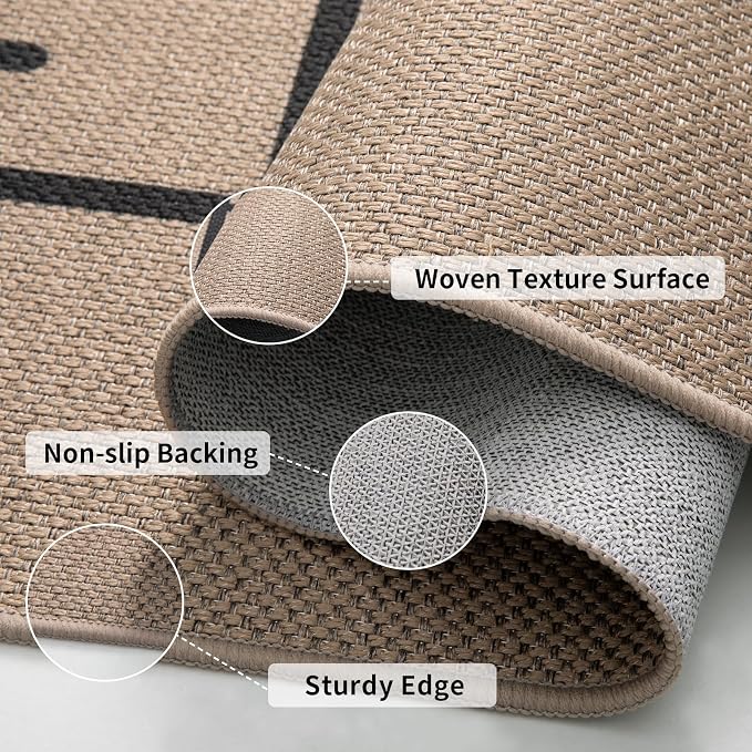 Tangsoo Modern Easy Jute Rug 2x4 Small Rugs - Image 3