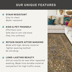 Non Slip 2x8 Gold Brown Long Runner Rug, Washable Runner Rug - Image 7
