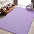 Keeko 4x6 Purple Area Rugs for Bedroom, Soft Modern Living Room Rug Indoor Non by Keeko
