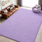 Keeko 5x7 Purple Area Rugs for Bedroom, Soft Modern Living Room Rug Indoor Non by Keeko