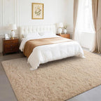 BENRON Fluffy Rugs for Living Room 6x9 Light Tan, Washable Large Area Rugs for - Image 4