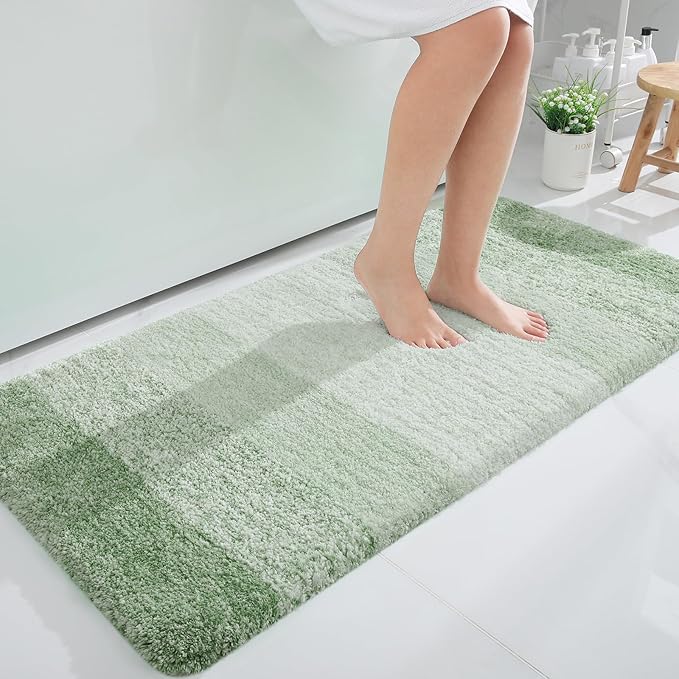 OLANLY Large Bathroom Rugs Mat 40x24, Extra Soft Absorbent Microfiber Bath Rugs by OLANLY