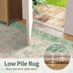 Rugxara Floral Rug for Living Room Bedroom, 8x10 Washable Rug, Large Non Slip - Image 7