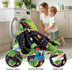 8x10 Ft Kids Race Track Car Rug Play Mat, Washable Non-Slip Large Playroom Rugs - Image 8