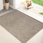 PURRUGS Dirt Trapping Door Mat 20" x 31.5", Non-Slip Machine Washable Entry Rug by PURRUGS