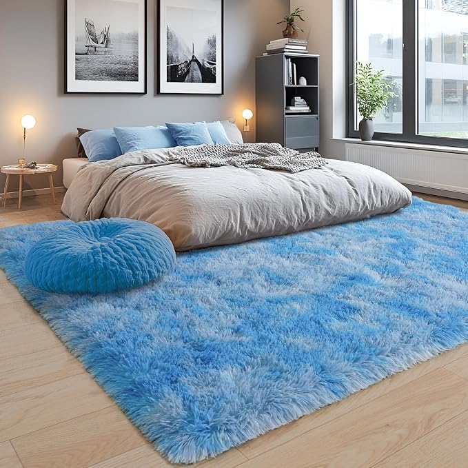 8x10 Area Rugs for Living Room, Ultra Soft Fluffy Large Shaggy Rug Carpet for - Image 7
