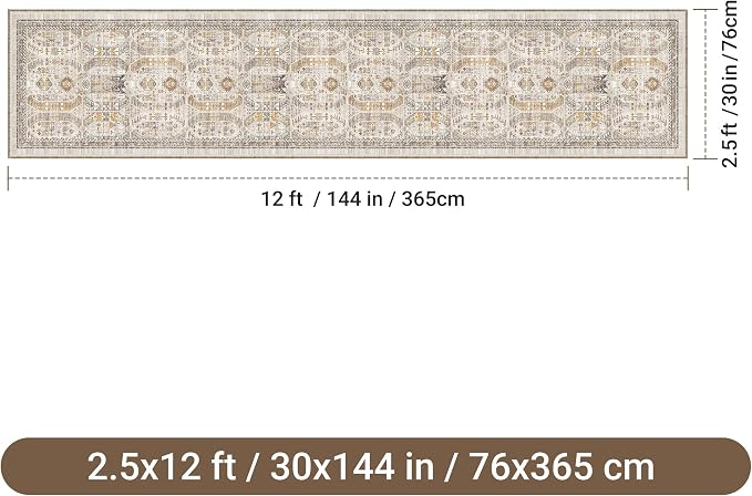 2'6" x 12'Non Slip Runner Rugs - Image 2