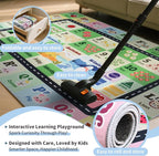Kids ABC Rug for Playroom, Classroom Alphabet Area Carpet Playmat, Washable - Image 4