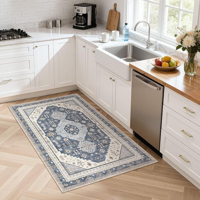 3x5 Washable Area Rug, Large Rugs - Image 3