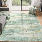 Rugflix 5x7 Area Rugs for Living Room, Washable Large Rug Stain-Resistant Low by RugflixAreaRugs