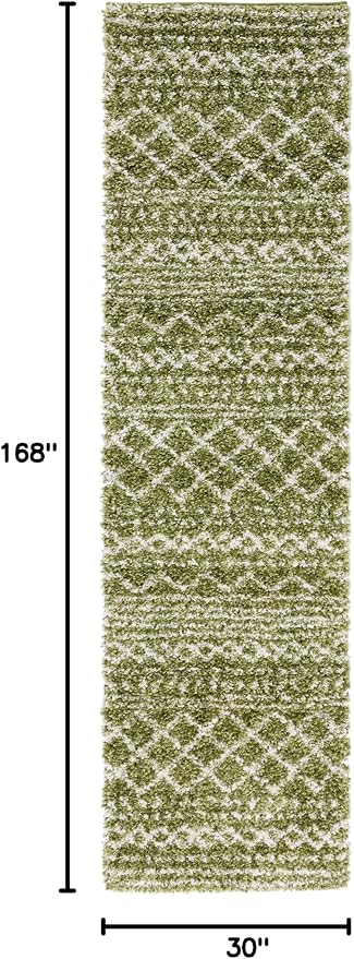 SAFAVIEH Arizona Shag Collection Runner Rug - Image 2