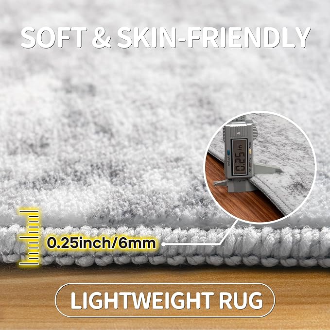 6x9 Area Rugs for Living Room Rug Washable: Modern Rug for Dining Room Bedroom - Image 6