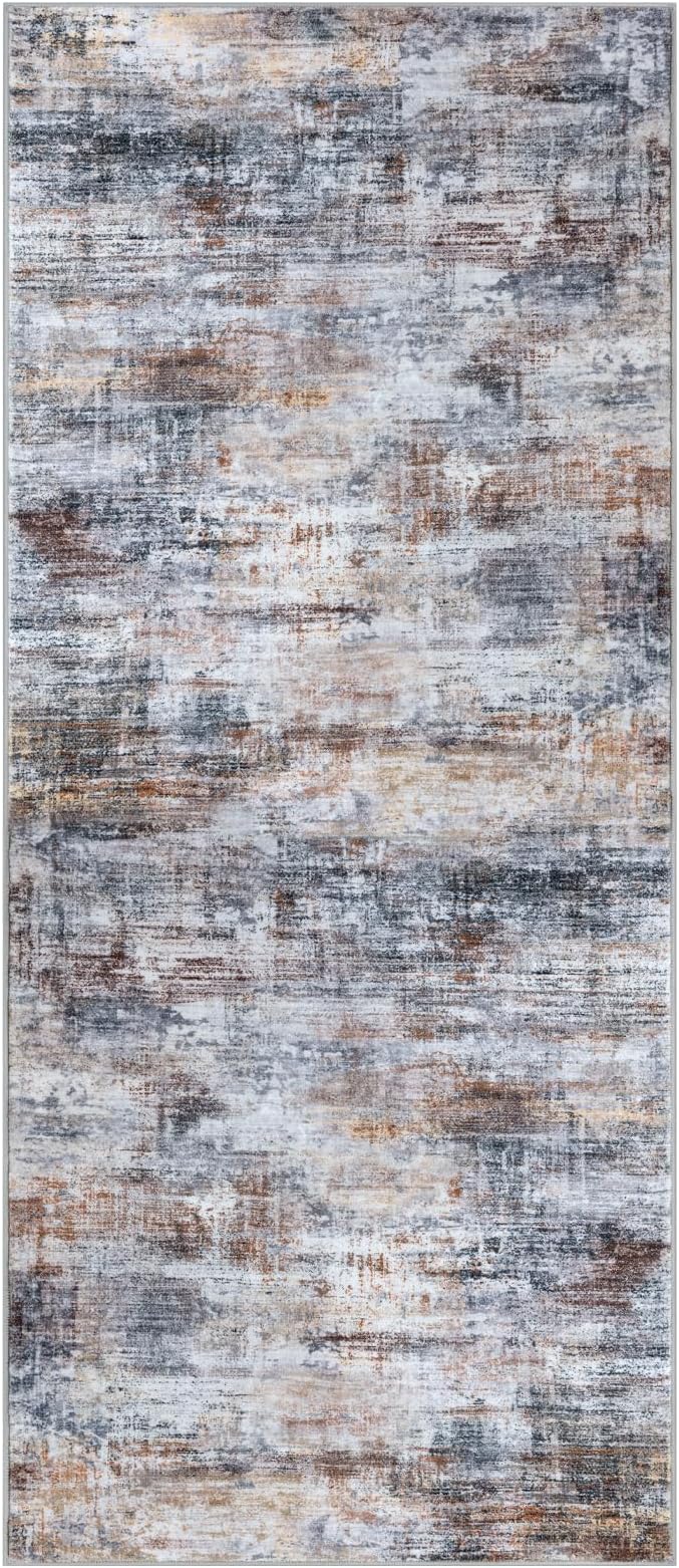 IOHOUZE Abstract Runner Rug 3x7 Ft Washable Runners - Image 9