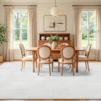Pauwer 9x12 Washable Area Rugs for Living Room Modern White Solid Color Soft - Image 8