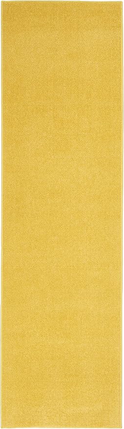 Nourison Home Nourison Essentials Yellow 2'2" x 10' Area Rug - Image 7
