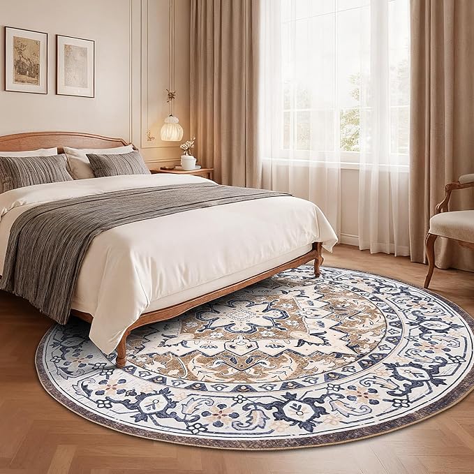 Lofus 6ft Area Rugs for Living Room, Washable Area Rug, Rugs for Bedroom - Image 3