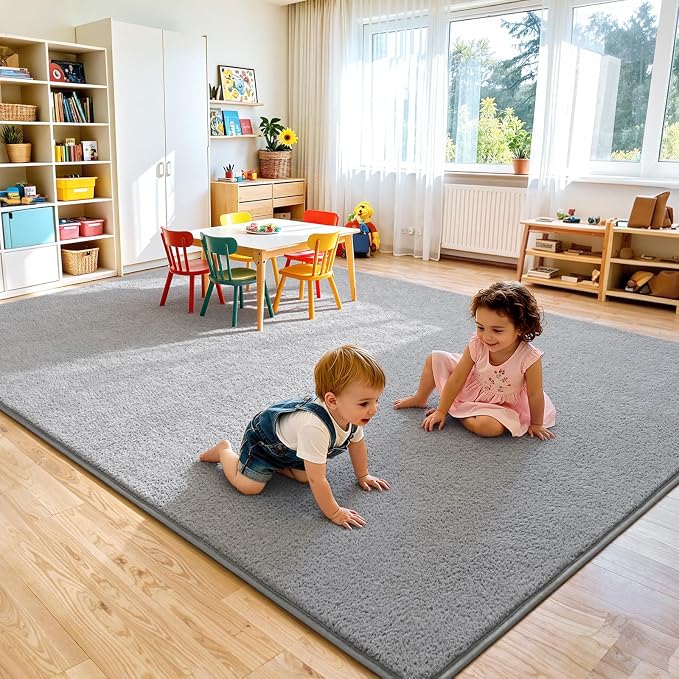 Keeko 7x10 Area Rugs for Living Room, Soft Modern Bedroom Large Rugs Indoor Non - Image 4