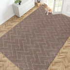 PURRUGS Easy Care Area Rug 6ft x 9ft, Non-Slip Machine Washable Entry Rug by PURRUGS