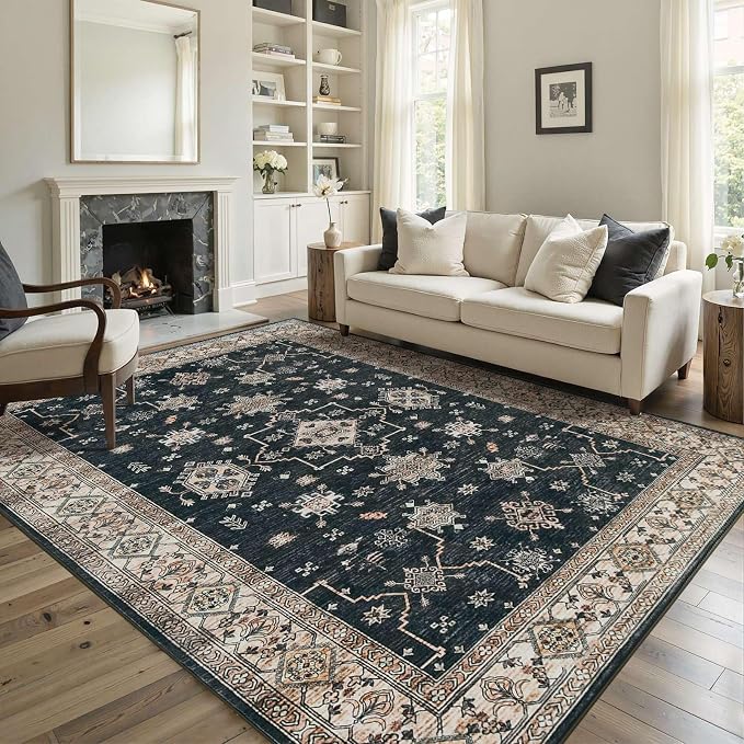Rugxara 5x7 Area Rugs for Living Room Bedroom, Large Washable Rug, Non Slip & - Image 2