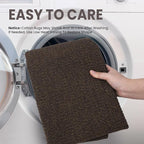 EARTHALL Washable Area Rugs 5x7 Ft Non Slip Living Room Rugs Cotton Rubber - Image 3