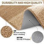 Kitinjoy Indoor Outdoor Door Mat, 48x32 Non-Slip Absorbent Dirt Trapper - Image 3