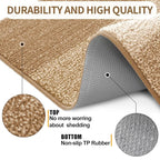 Kitinjoy Indoor Outdoor Door Mat, 45x27 Non-Slip Absorbent Dirt Trapper - Image 3