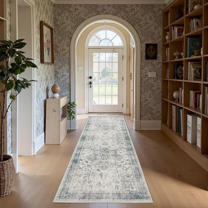 Rugxara 2x6 Washable Runner Rug, Non Slip Boho Runner Rugs - Image 3