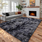 PAGISOFE Dark Grey Large Area Rugs by PAGISOFE