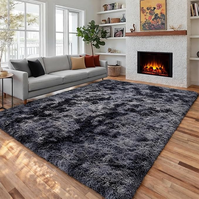 PAGISOFE Abstract Shaggy Area Rug 6x9 Feet, Plush Fluffy Rugs by PAGISOFE