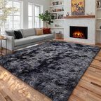 PAGISOFE Abstract Shaggy Area Rug 6x9 Feet, Plush Fluffy Rugs by PAGISOFE