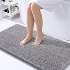 OLANLY Large Bathroom Rugs 45x27, Extra Soft Absorbent Chenille Bath Rugs by OLANLY