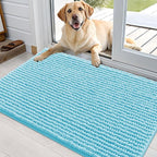 OLANLY Dog Door Mat for Muddy Paws 36x24, Ultra Absorbent Chenille Mud Doormat by OLANLY